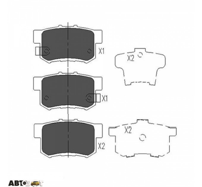 Тормозные колодки KAVO PARTS KBP-2008, цена: 710 грн.