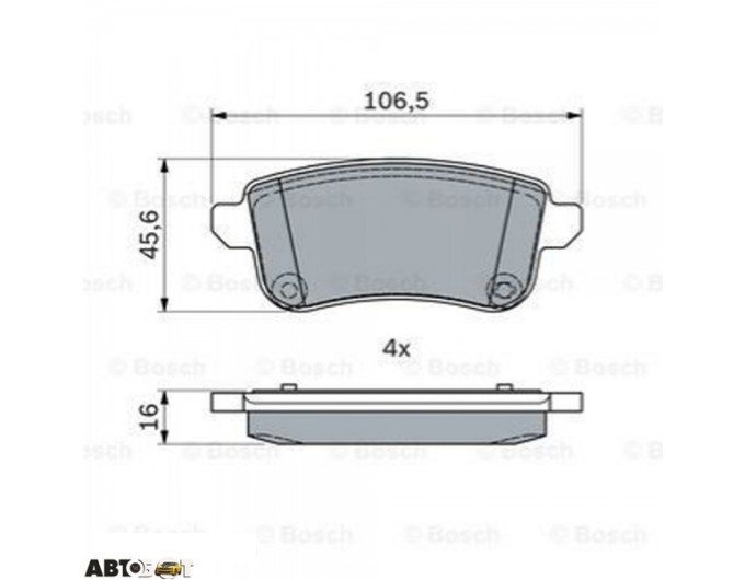 Тормозные колодки Bosch 0 986 494 978, цена: 2 301 грн.