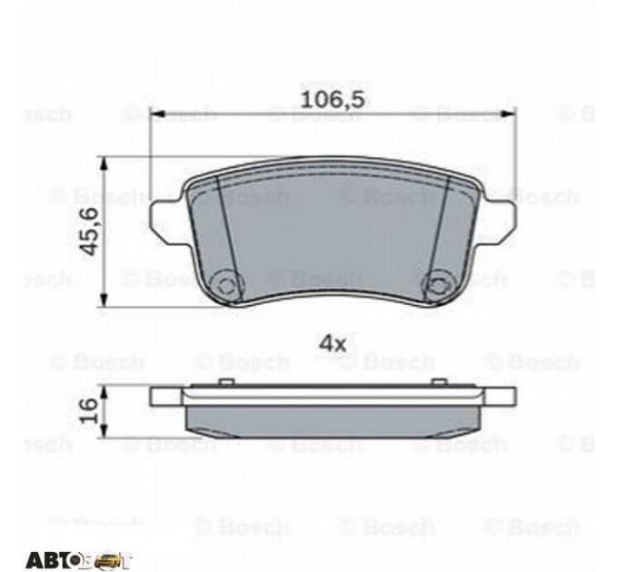 Гальмівні колодки Bosch 0 986 494 978, ціна: 1 253 грн.