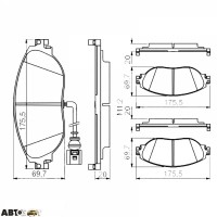 Тормозные колодки Bosch 0 986 495 350