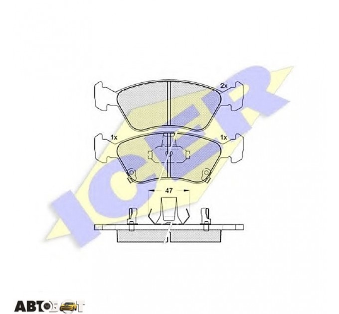 Тормозные колодки ICER 181235, цена: 1 129 грн.