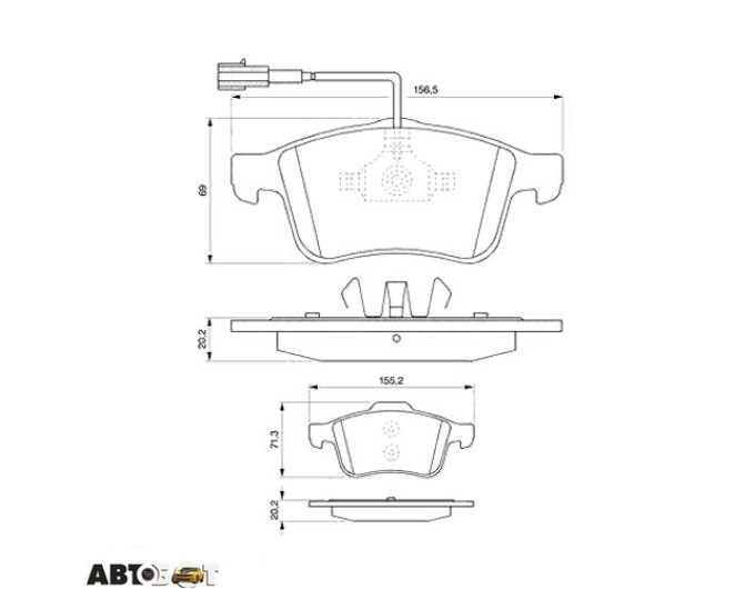 Гальмівні колодки Bosch 0 986 494 071, ціна: 3 771 грн.