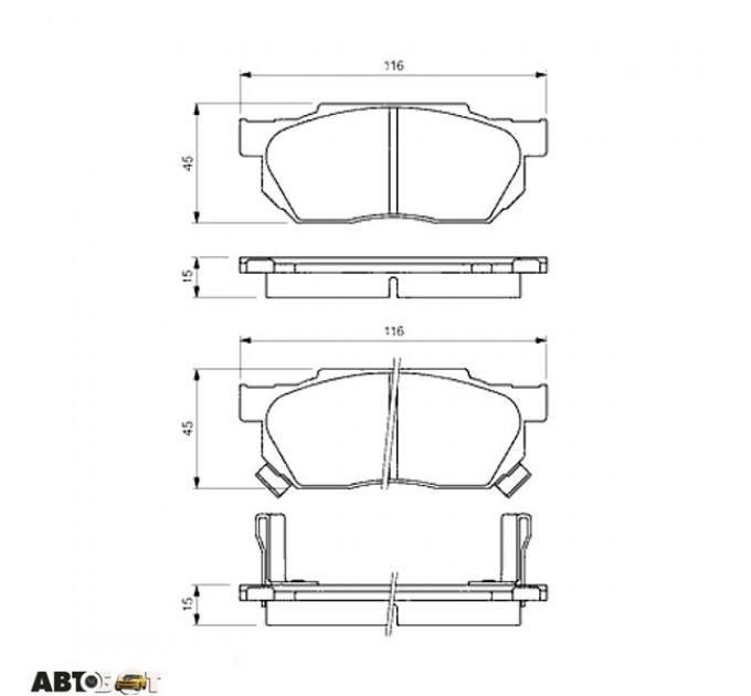 Тормозные колодки Bosch 0 986 490 440, цена: 1 005 грн.