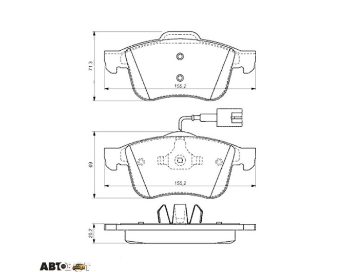 Тормозные колодки Bosch 0 986 494 465, цена: 3 333 грн.