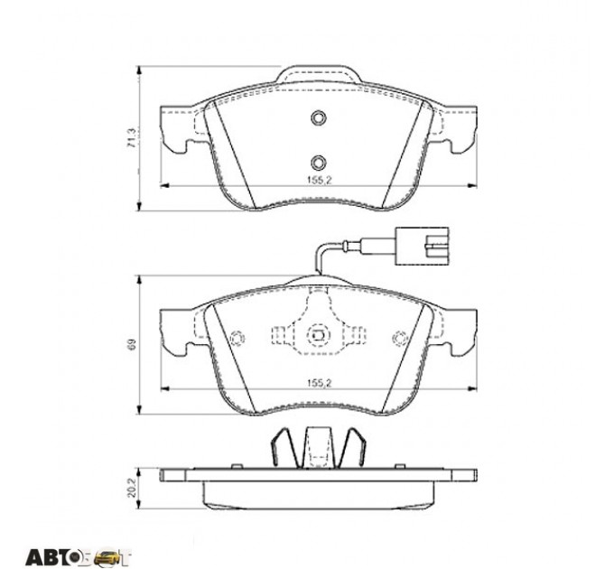 Гальмівні колодки Bosch 0 986 494 465, ціна: 1 815 грн.