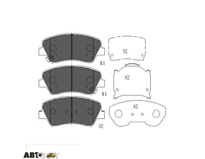 Тормозные колодки KAVO PARTS KBP-3030, цена: 1 770 грн.