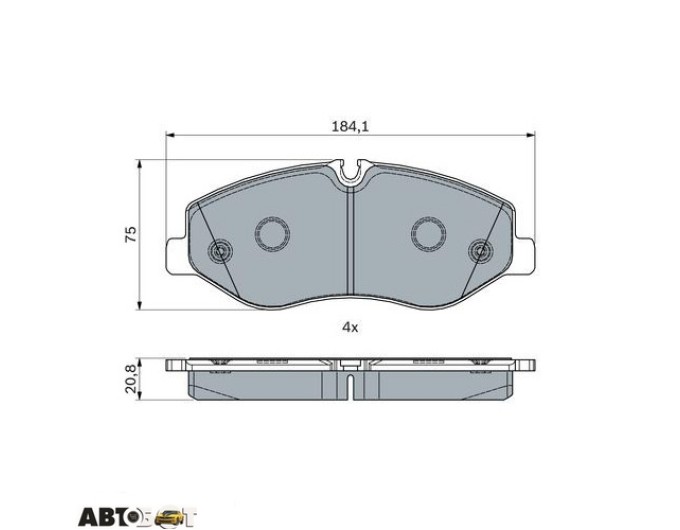 Тормозные колодки Bosch 0 986 494 914, цена: 3 184 грн.
