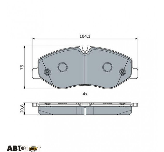 Тормозные колодки Bosch 0 986 494 914, цена: 1 734 грн.