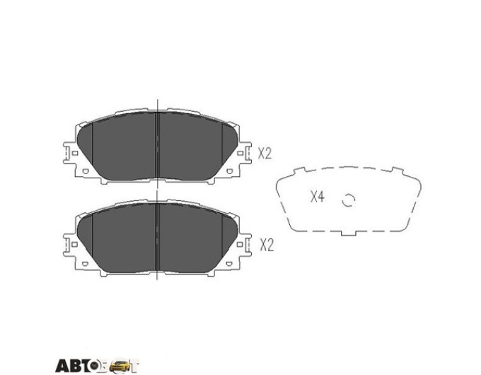 Гальмівні колодки KAVO PARTS KBP-9097, ціна: 1 433 грн.