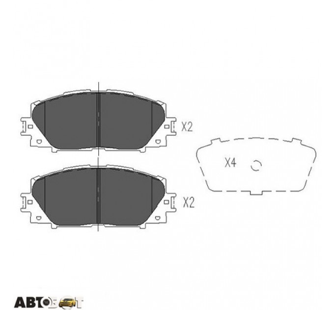 Тормозные колодки KAVO PARTS KBP-9097, цена: 780 грн.