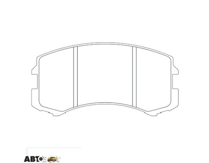 Гальмівні колодки KAVO PARTS KBP-5537, ціна: 1 494 грн.