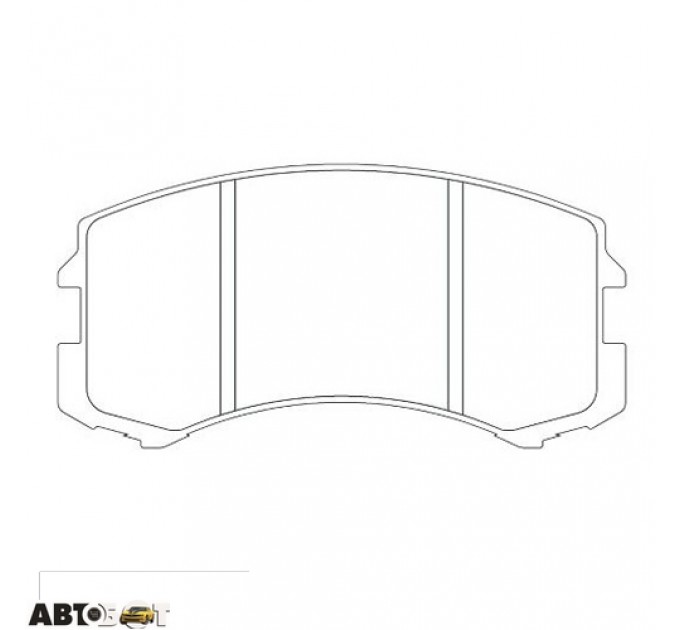 Гальмівні колодки KAVO PARTS KBP-5537, ціна: 813 грн.