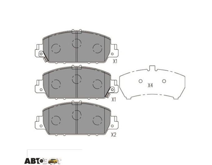 Тормозные колодки KAVO PARTS KBP-2058, цена: 3 019 грн.