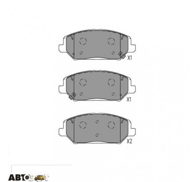 Тормозные колодки KAVO PARTS KBP-3055, цена: 1 627 грн.