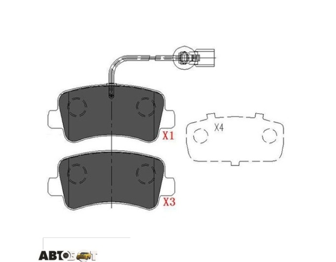 Тормозные колодки KAVO PARTS KBP-6590, цена: 1 743 грн.