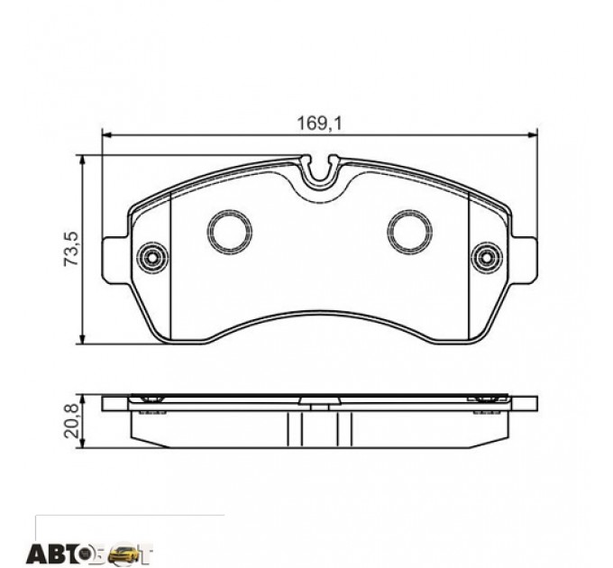 Гальмівні колодки Bosch 0 986 495 107, ціна: 1 799 грн.