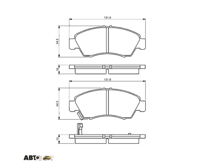 Тормозные колодки Bosch 0 986 494 299, цена: 1 829 грн.
