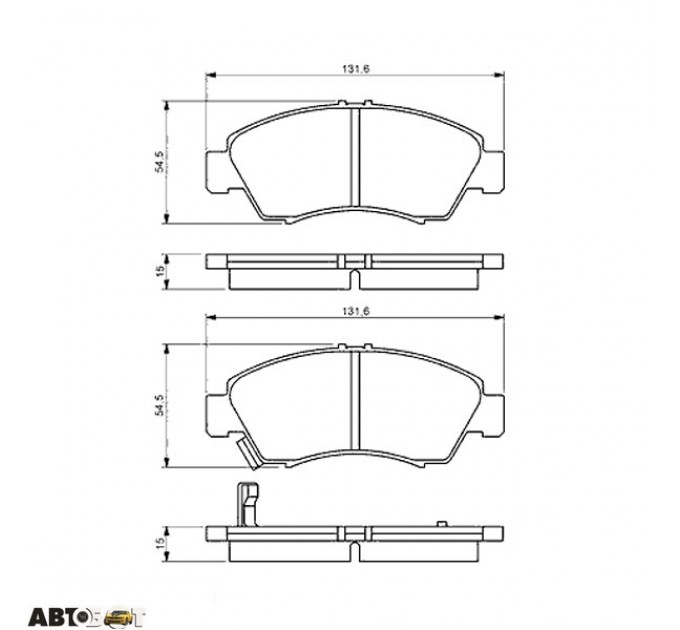 Гальмівні колодки Bosch 0 986 494 299, ціна: 996 грн.