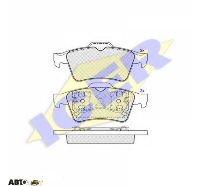 Тормозные колодки ICER 181433, цена: 931 грн.