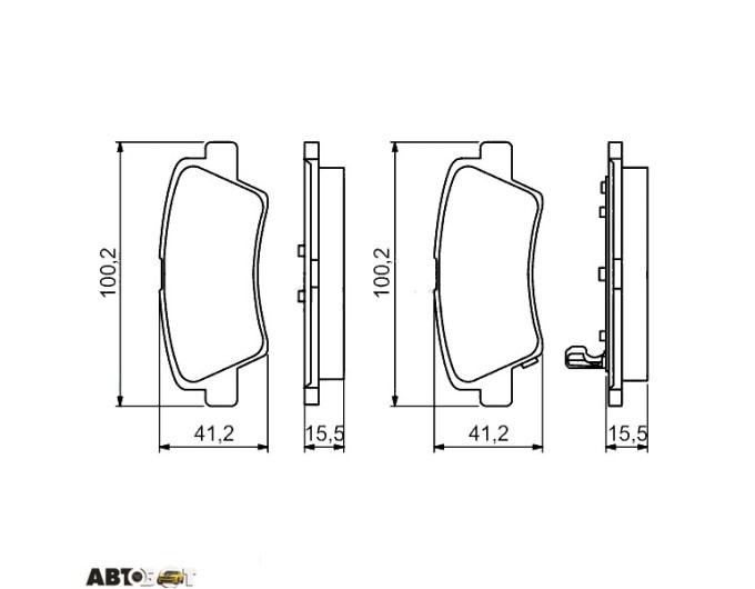 Тормозные колодки Bosch 0 986 494 557, цена: 2 251 грн.