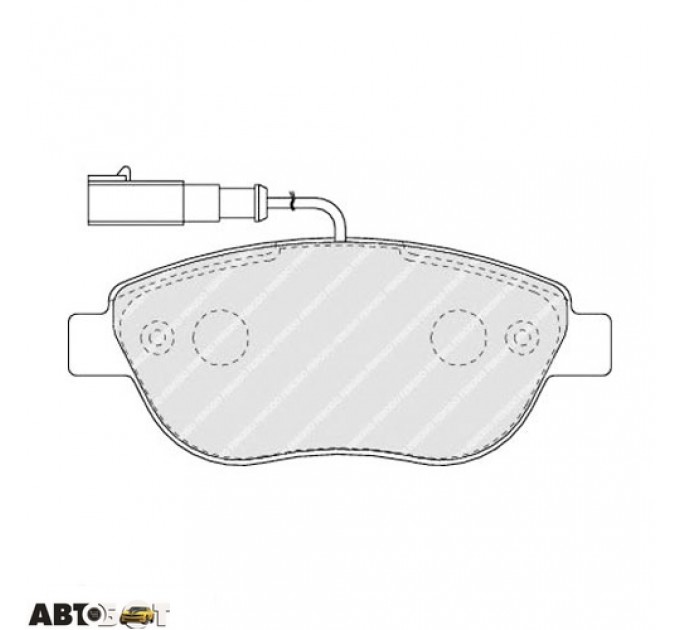 Гальмівні колодки FERODO FDB1467, ціна: 1 685 грн.