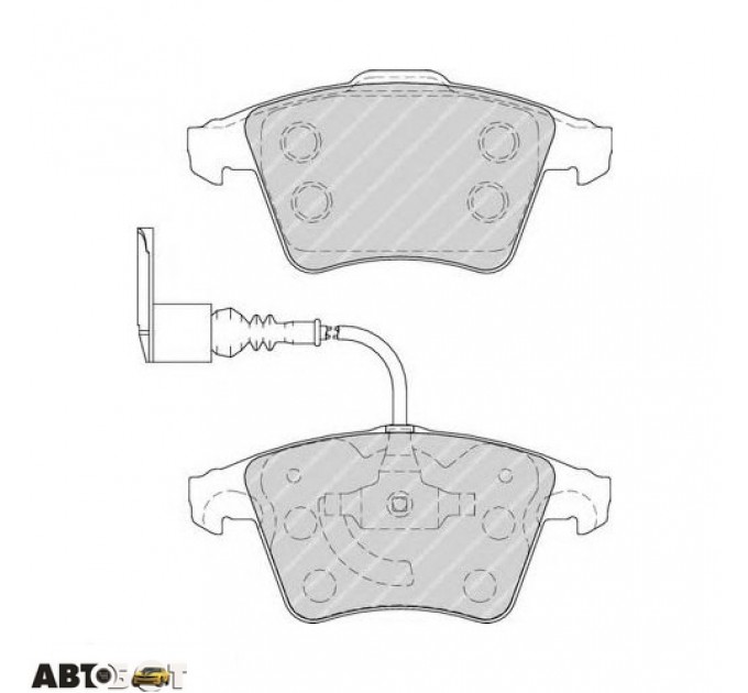 Гальмівні колодки FERODO FDB1826, ціна: 2 722 грн.