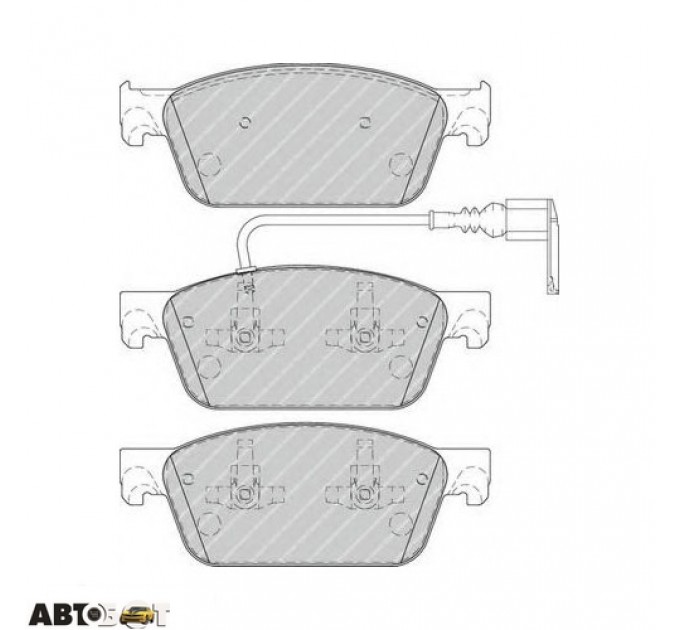 Тормозные колодки FERODO FVR4302, цена: 3 546 грн.