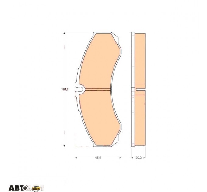 Тормозные колодки TRW GDB1345, цена: 1 685 грн.