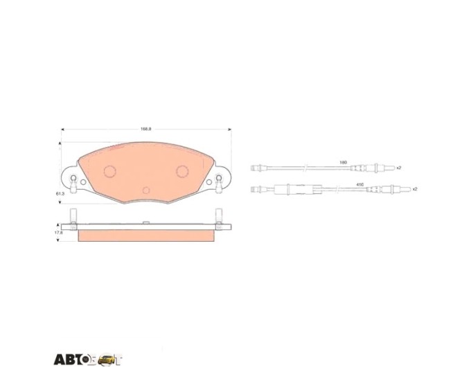 Тормозные колодки TRW GDB1449, цена: 4 062 грн.