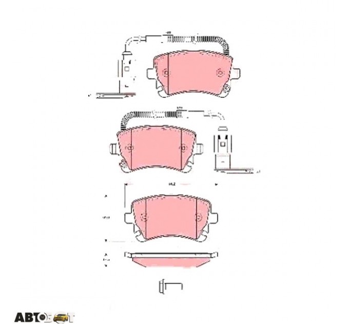 Тормозные колодки TRW GDB1508, цена: 2 684 грн.