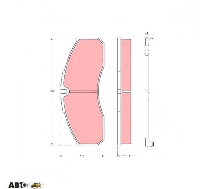 Тормозные колодки TRW GDB1610, цена: 2 994 грн.