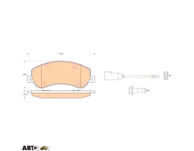 Тормозные колодки TRW GDB1724, цена: 3 782 грн.