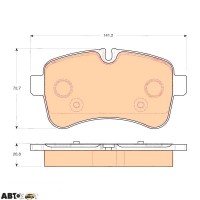 Гальмівні колодки TRW GDB1748