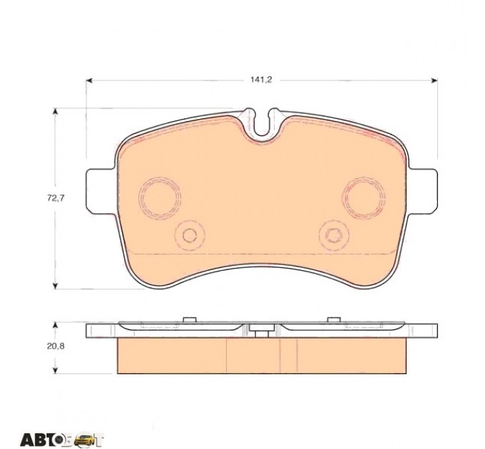 Тормозные колодки TRW GDB1748, цена: 3 381 грн.