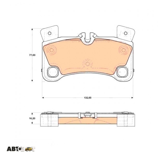 Тормозные колодки TRW GDB1775, цена: 3 121 грн.