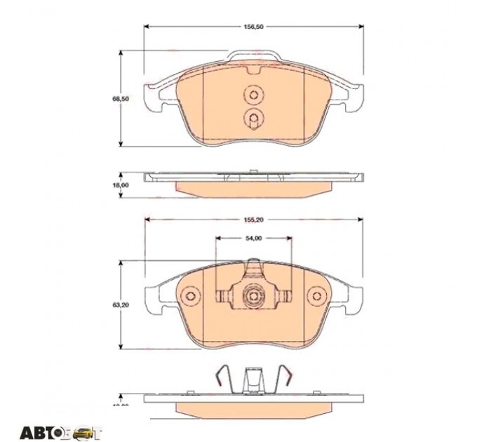 Тормозные колодки TRW GDB1788, цена: 2 297 грн.