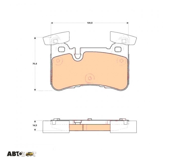 Тормозные колодки TRW GDB1856, цена: 2 156 грн.