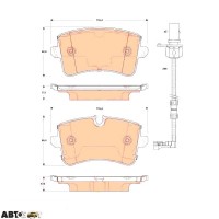 Гальмівні колодки TRW GDB1867