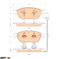 Тормозные колодки TRW GDB1883