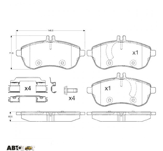 Тормозные колодки TRW GDB2056, цена: 2 296 грн.