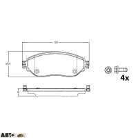 Гальмівні колодки TRW GDB2096