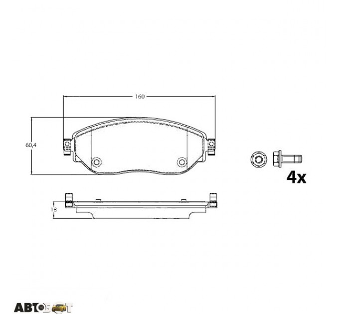 Тормозные колодки TRW GDB2096, цена: 2 276 грн.