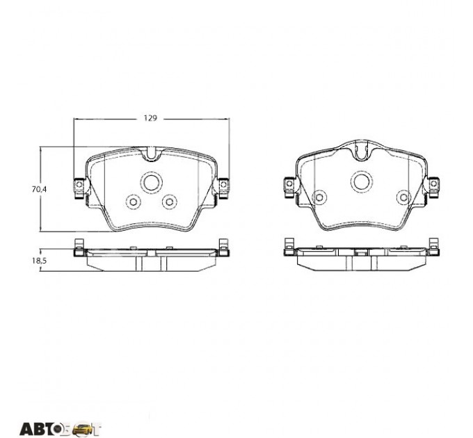 Гальмівні колодки TRW GDB2098, ціна: 3 105 грн.