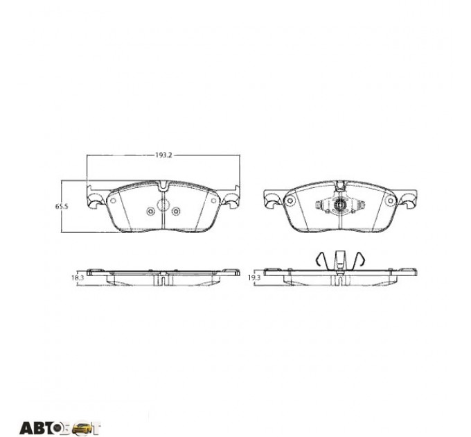 Тормозные колодки TRW GDB2100, цена: 2 882 грн.