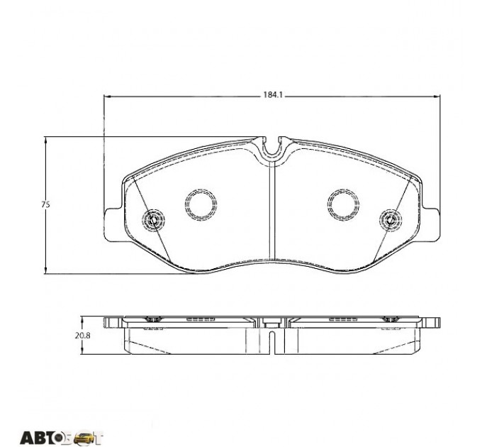 Тормозные колодки TRW GDB2103, цена: 2 409 грн.