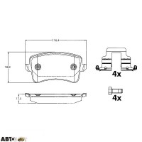 Гальмівні колодки TRW GDB2107