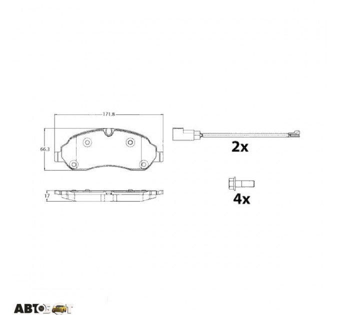 Тормозные колодки TRW GDB2117, цена: 2 861 грн.