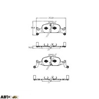 Тормозные колодки TRW GDB2126