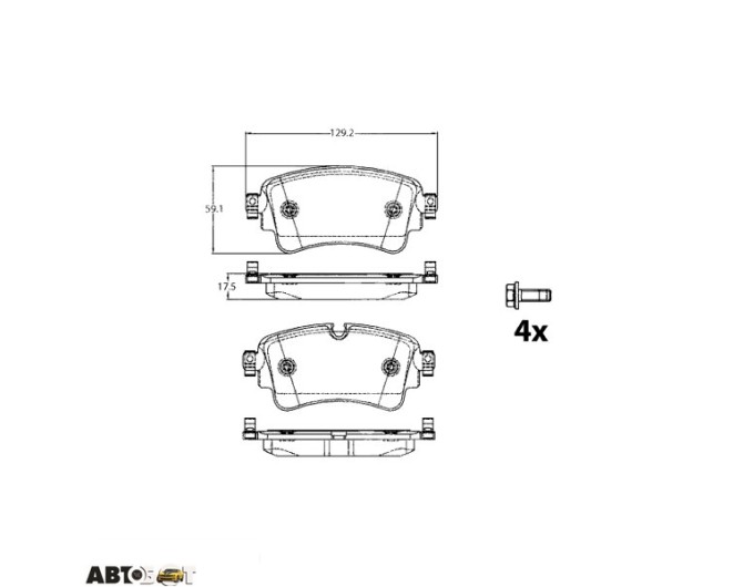 Гальмівні колодки TRW GDB2132, ціна: 4 390 грн.