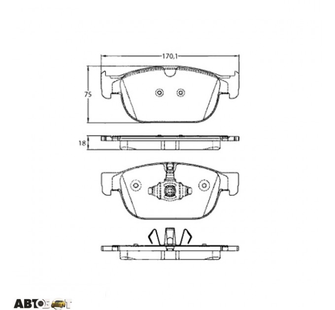 Тормозные колодки TRW GDB2153, цена: 2 764 грн.